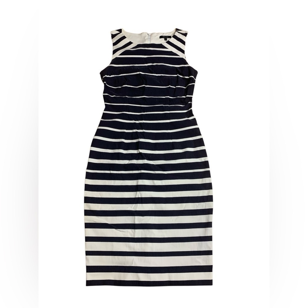 RW&CO. Striped Sleeveless Sheath Midi Dress - Size 2
